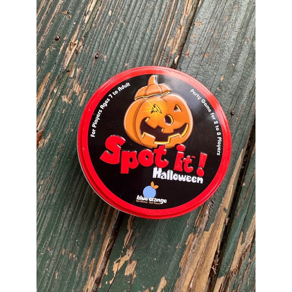 Blue Orange Spot It Halloween Edition Card Game Party Game in Tin 00415